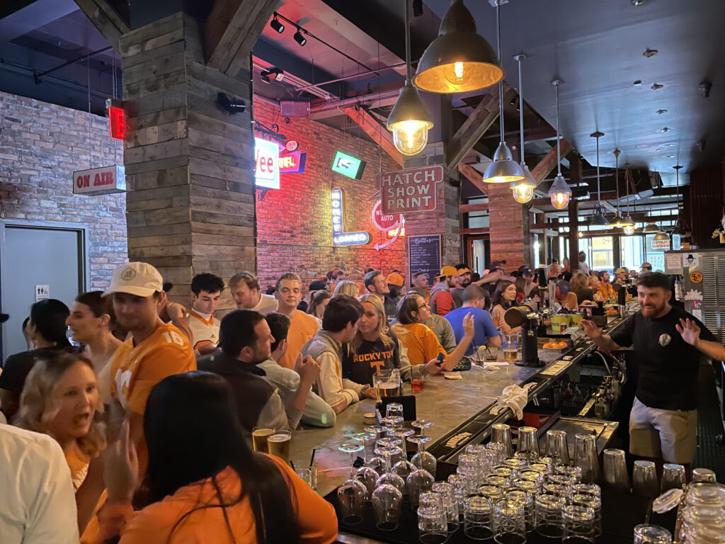 Printers Alley Tennessee Volunteers New York City photo credit Big Orange in the Big Apple scaled
